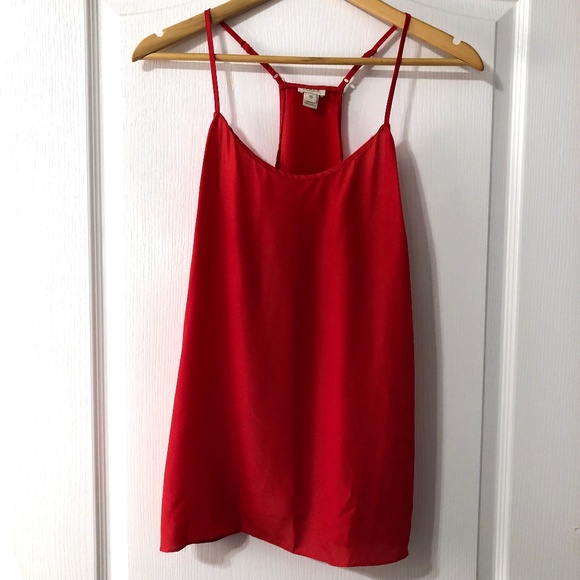 J. Crew Tops - J Crew Racerback Tank Top Size 10 Red
